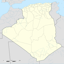 Stadens läge i Algeriet