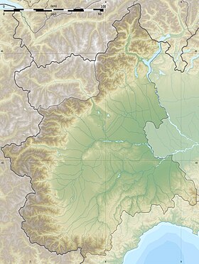 Voir sur la carte topographique du Piémont