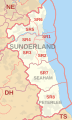 SR postcode area map