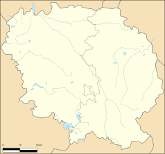 Mapa konturowa Creuse, w centrum znajduje się punkt z opisem „Moutier-d’Ahun”