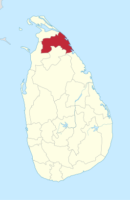 Kaart van Mullaitivu