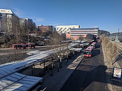 Het busstation.