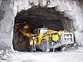 Werk met een shovel voor de tunnel bij Södermälarstrand, 21 maart 2009