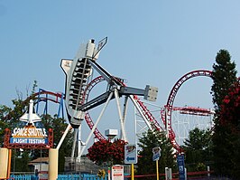 "Space Shuttle", een Looping Schip in Six Flags Great Adventure, Verenigde Staten