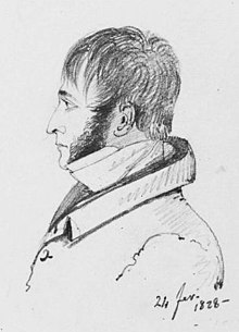 1828 drawing of Dodwell