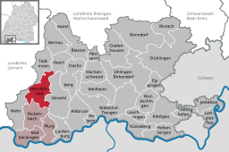 Läget för Herrischried i Landkreis Waldshut