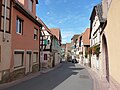 Ruelle avec ses maisons à colombages.