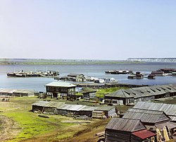 Иртыш һәм Тубыл ҡушылған урын. 1912 йылғы С. М. Прокудин-Горский фотоһүрәте