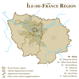 Eaubonne trên bản đồ Île-de-France (region)