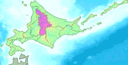 Sottoprefettura di Kamikawa – Localizzazione