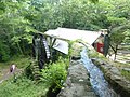 Moulin de Keriolet, vue extérieure, roue à aubes.