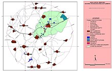 Mapa del previst Awka Capital Territory alt text