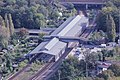 Vue de la gare depuis la tour radio.