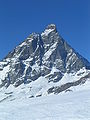 Südssäit vum Schigebitt Breuil-Cervinia aus gesehen