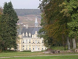 The chateau in Boursault