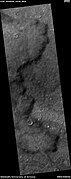 Edge of lava flow, as seen by HiRISE under HiWish program