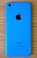 Rückseite des blauen iPhone 5c