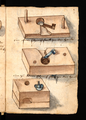 Opened die from Löffelholz-Codex (Nuremberg 1505)