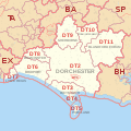 DT postcode area map