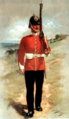 Militair van het East Lancashire Regiment infanterie van linie door Harry Payne