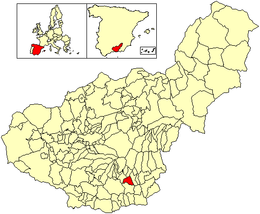 Almegíjar – Mappa