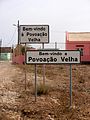 Povoação Velha welcome sign