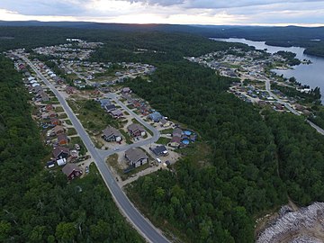 Manawanin kylä, erään atikamekw-yhteisön keskus.