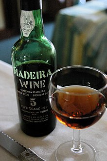 Sticlă de vin de Madeira