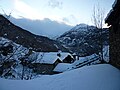 Le hameau de Sommarèse en hiver