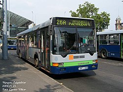 26A busz a Nyugati pályaudvarnál