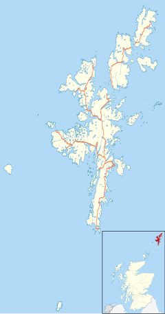 Vaivoe is located in Shetland