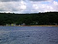 One of the many leisure beaches on the Lac de Vassivière.