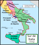 Sur de Italia en 1112