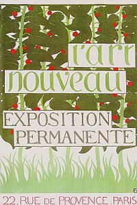 Poster de Félix Vallotton pentru noul Maison de l'Art Nouveau (1896)