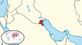 Localização de Kuwait