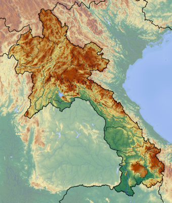 Location map Laos