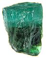 Image 20An example of elbaite, a species of tourmaline, with distinctive colour banding. (from Mineral)