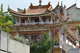 Vue de la face avant de la pagode.