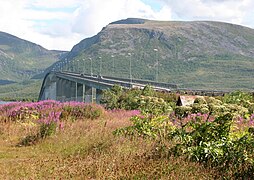 Riksväg 85 vid Sortlandsbron.