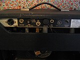 Back panel of 1966 Fender Princeton amplifier