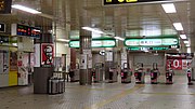 すすきの駅改札口（2017年11月）