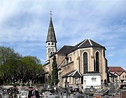 L'église Saint-Joseph côté cimetière.