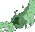 Präfektur Gifu in der Region Chūbu