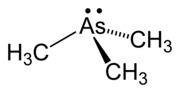 Trimethylasin, được sinh ra từ phản ứng vi sinh đối với các sắc tố chứa arsenat.