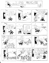 planche d'une bande dessinée en noir et blanc.