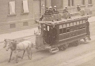 Pferdestraßenbahn in Stuttgart, 1896