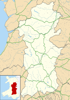 Aberedw is located in Powys