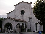 Exteriör av kyrkan Santa Maria in Valvendra, uppförd som en stor basilika 1473–1483.