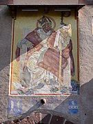 Fresque "St Médard" (XXe) sur Tour-Haute