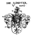 Wappen der Zandt in Siebmachers Wappenbuch von 1702